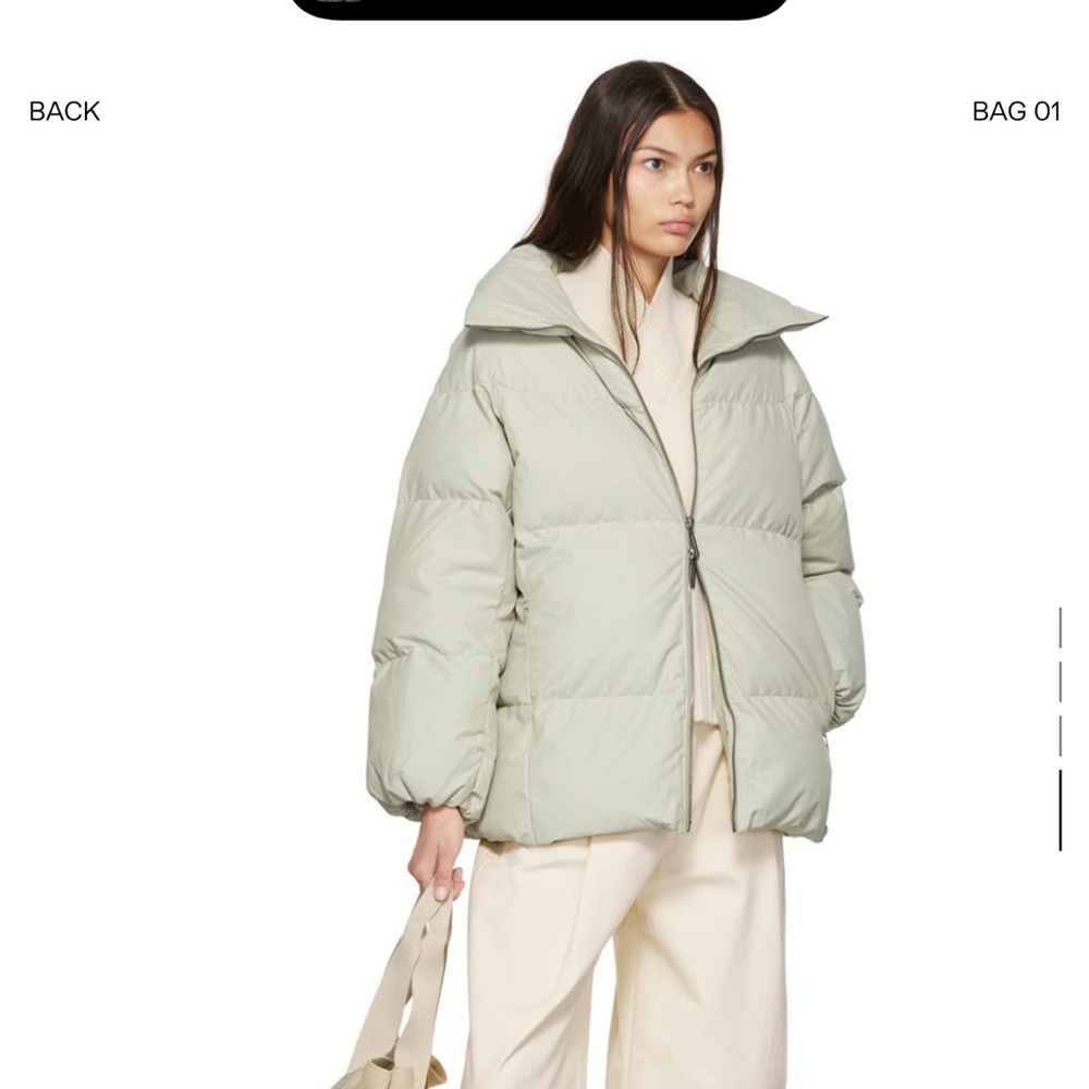 Off White/Grey Classic Down Puffer